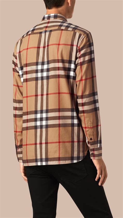 burberry casual shirt sale|Burberry flannel shirt men's.